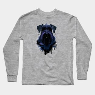 Giant Schnauzer Minimal Stencil Artwork Long Sleeve T-Shirt